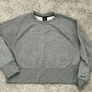 Nike Gray Crop Sweatshirt S